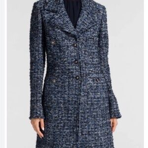 St. John Navy Tweed Topper